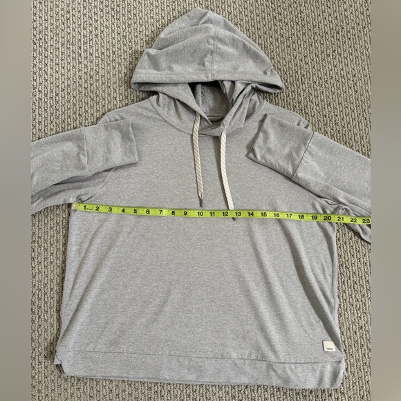 Vuori Women’s Halo Essential Hoodie Large Pale Grey Heather - Picture 4 of 5